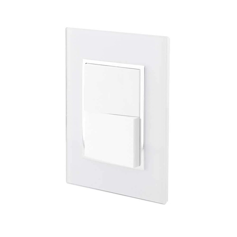 SANELEC 4475 Placa con Doble Apagador Venecia
