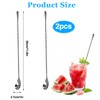 【2-Pack】 Cocktail Stirring Sticks - 30cm Reusable Bar Stirrers with