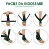 Cavigliera Sportiva a Compressione Graduata con Fasce Elastiche Regolabili –