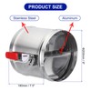 PATIKIL HVAC Duct Manual Volume Backdraft Damper, 8 Inch, Airflow