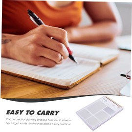 Operitacx Notebook Time Management Planner Daily Schedule Pad Planning Notepad Task Check List Organizer Daily to Do Notepads School Stationary Supply Morandi Purple Work Efficient Paper