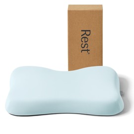REST® Evercool® Cooling Pillow, Instant Cool-to-Touch Shell Fabric & Breathable Silicone Sponge Core for All-Night Temperature Regulation & Ergonomic Support, High, Light Blue
