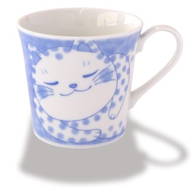 Product of Gifu Japan Mino Ware Cats Mug Cup, 3.5inch, Kawaii Cute Cat Design, Japanese Ceramic Mug, Microwave/Dishwasher Safe,6.8 floz, Buchi