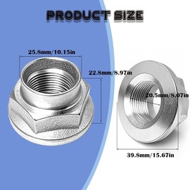 NPSNGSJY 902170049 CV Axle Nut Fit for Subaru Forester 2006-2025 Outback Legacy 2000-2025 Impreza 2004-2025 Crosstrek BRZ 2013-2025 WRX 2015-2025 Ascent 2019-2025 sti 2015-2021 Spindle Nut 2PCS