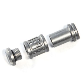 WANERSEN Titanium Paracord Bead Outdoor EDC Necklace Bead Stopper, Style 2