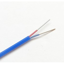 T-Type Thermocouple Wire AWG 24 Solid Wire w. High Temperature Teflon PFA Plastic Insulation - 10 yd