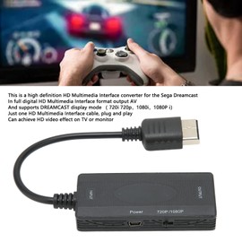 Hdmi Video Converter, Dreamcast to Hdmi Adapter Hd Multimedia Interface Cable for Dreamcast Dc Console, Video Games Accessories