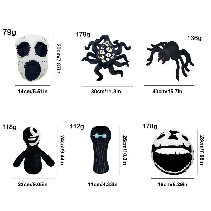Horror Game Doors Plush Doll