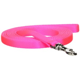 OmniPet Pocket Pups Nylon Lead, 5/16" x 6", Hot Pink