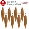 Xtrend 8 Packs Pre Stretched Braiding Hair Extension Yaki Texture