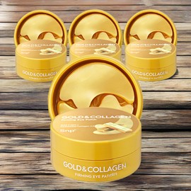 S&P Wrinkle improvement around the eyes, recovery around the eyes, intensive care around the eyes, Gold & Collagen Firming Eye Patches, 4 pieces, 60 pieces / 에스엔피 눈가 주름 개선 눈가 회복 눈가 집중 관리 골드 앤 콜라겐 퍼밍 아이패치 4개 60개입
