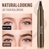 AWROSE Eyebrow Pencil, 3D Waterproof Microblading Eyebrow Pen 4 Fork