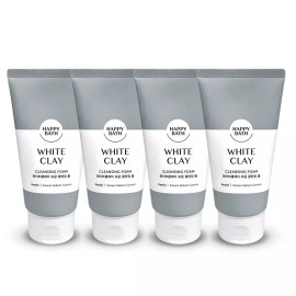 Happybath 해피바스 화이트 클레이 모공 클렌징 폼 150g 4개 Happy Bath White Clay Pore Cleansing Foam 150g 4ea