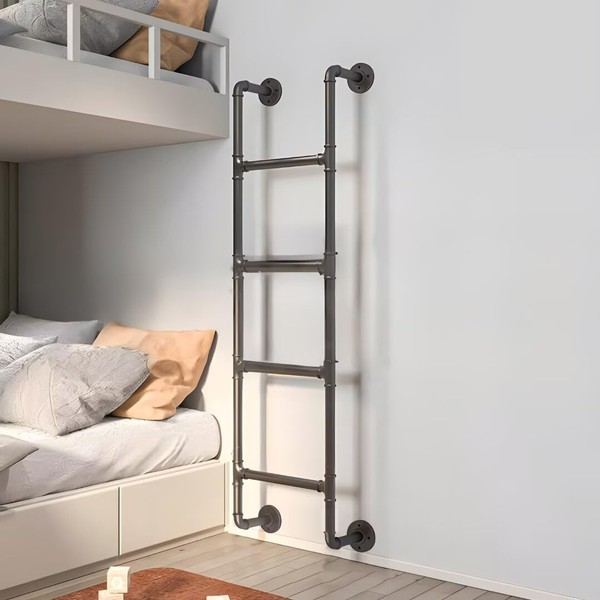 64in Home High Loft Attic Bed Step Ladder - Basement