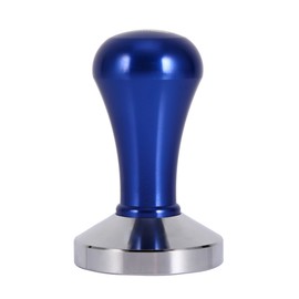 Stainless Steel Coffee Tamper Barista Espresso Maker Grinder Handmade 57.5mm Base Press Blue