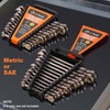 Qnkaa Flexible Ratcheting Wrench Set 12pcs Metric 8-19mm Flex-Head Spanner