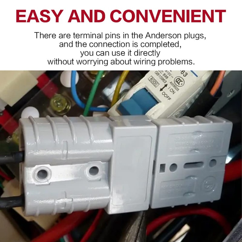 IZTOSS 50A Anderson Connector Plug with 6AWG Cable for 6