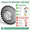 ksdenuov Steel Wire Weed Eater Blades, Universal Weed Eater Attachments,