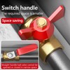 Brass Ball Valve, 3/4 Inch Shut-off Valve, External Thread, Brass