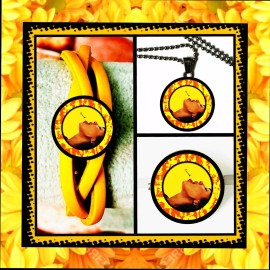 DUA LIPA FUTURE NOSTALGIA TOUR MERCHANDISE  LEATHER BRACELETNECKL