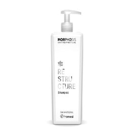 Framesi Morphosis Re-Structure Shampoo 1L | Limpieza Profunda y Reparación Capilar | Con Vitamina E, Péptidos Vegetales y Ácido Hialurónico | Para Cabello Seco o Dañado