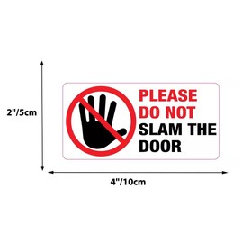 Do not Slam The Door StickerWarning Window Door Sticker Vinyl Decal for Car Truck Van SUV Taxi 8Pack