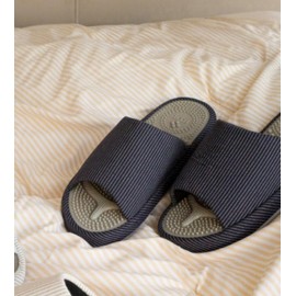 Navy L Acupressure Slippers for Office & Home - Arch Support Indoor Slippers