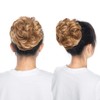S-noilite Hair Bun Extensions Messy Wavy Curly 2 Pieces Dish