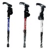 Hiking stick 3-stage adjustable hiking stick mountaineering equipment hiking trekking red