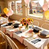 150 pcs Black and Gold Plastic Cutlery Set Disposable Heavy