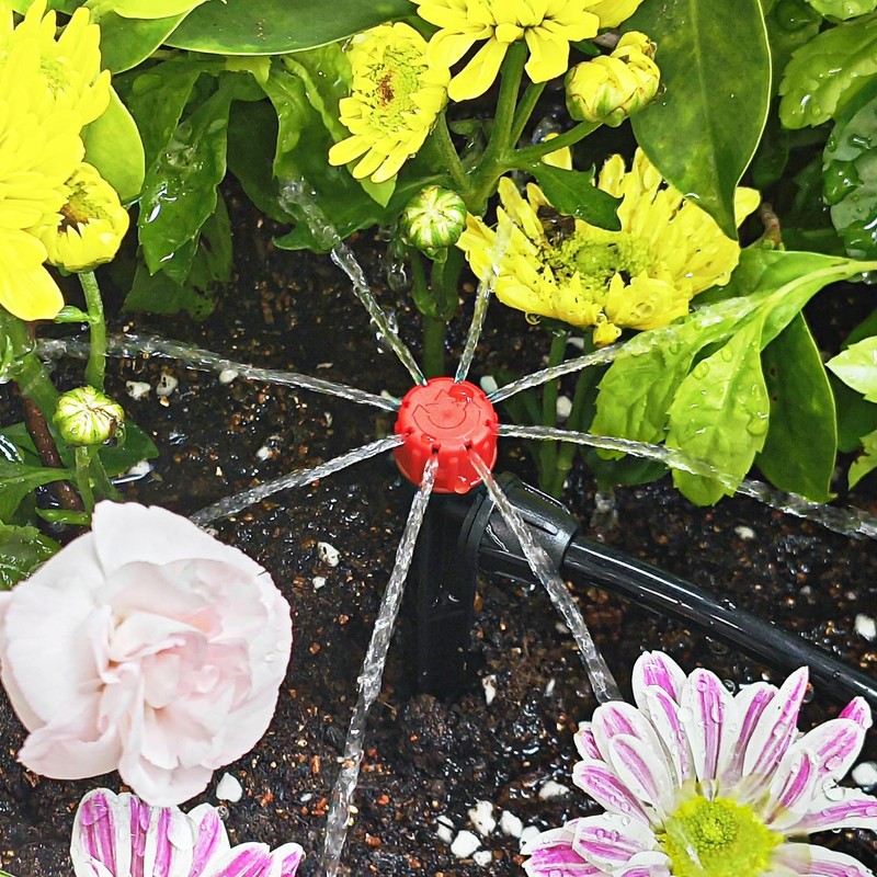 50pcs Drip Irrigation Emitters Drip Emitters for 1/4" Drip Irrigation