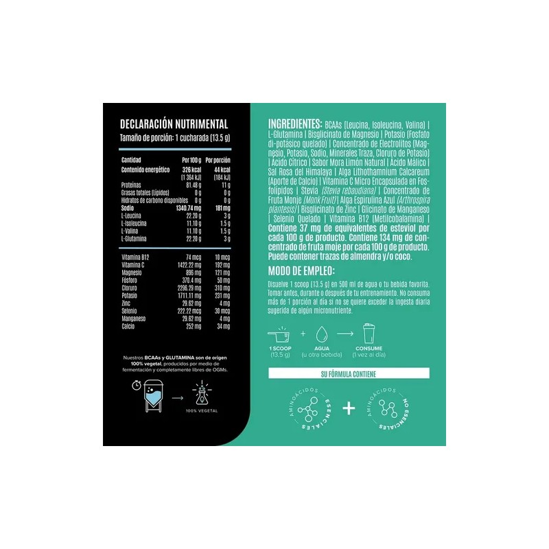 Citrato Magnesio 240 Cáps. 400mg + Bcaas & Glutamina Birdman