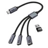 MIXVIRGO USB C Splitter 1 in 3 USB-C Out, USB