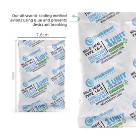 Wisesorb 30Pcs 33g/1 Unit Montmorillonite Clay Desiccant Packets for 5-Gallon Bucket Food Storage, Moisture Absorbers for Food Storage, Conforms to MIL-D-3464E I & II Absorbents