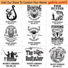 Custom Wind-Chimes-Outdoor-Large-Decor for Hunter, Hunting Lover, Deep Tone Soothing Melodic Tones Windchimes, Wind Chimes for Outside, Memorial Wind Chimes Best Gift for Mom Women Grandma Neighbors