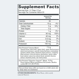 Vital Proteins Green Apple Daily Greens, 9.3 OZ