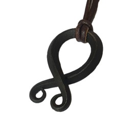 ARTIZANSTORE Hand forged Troll Cross Pendant Iron - Norse/Medieval/Jewelry/Skyrim