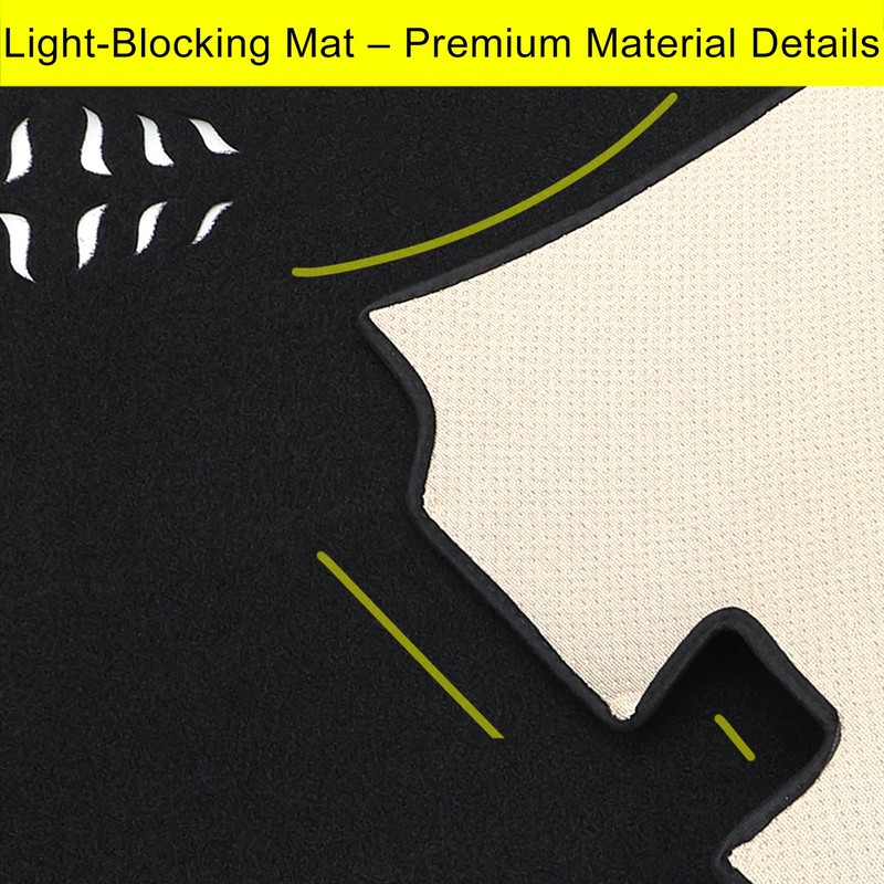 FFIHTY Upgraded Dashboard Mat for 2022-2025 Ford Maverick Polyester Dashboard