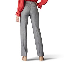 Lee Lee Women's Ultra Lux Comfort with Flex Motion Trouser Pant Ash Heather 4 Medium