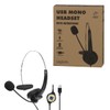 LogiLink HS0056 - Mono Headset, 1x USB-A Male, Microphone, Medium