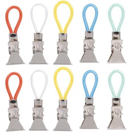 10 Pcs 5 colorsTea Towel Clips, Metal Tea Towel Storage Clip, Multi-Color Kitchen Towel Hanging Clips, Small Clips for Bedroom, Bathroom, Kitchen, Cupboard Laundry Storage