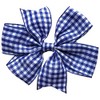 School Gingham Cross Hatch Hair Bows Clips Slides Grips 3"