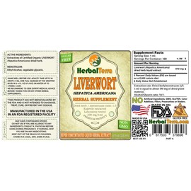 Liverwort (Hepatica Americana) Tincture, Dried Herb Liquid Extract 2 oz