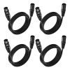 Cable Xlr 5 Metros Balanceado Profesional Markimton 4 Pzas
