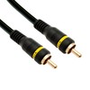 Composite Video Cable, RCA Male, Gold-Plated Connectors, 3 Foot