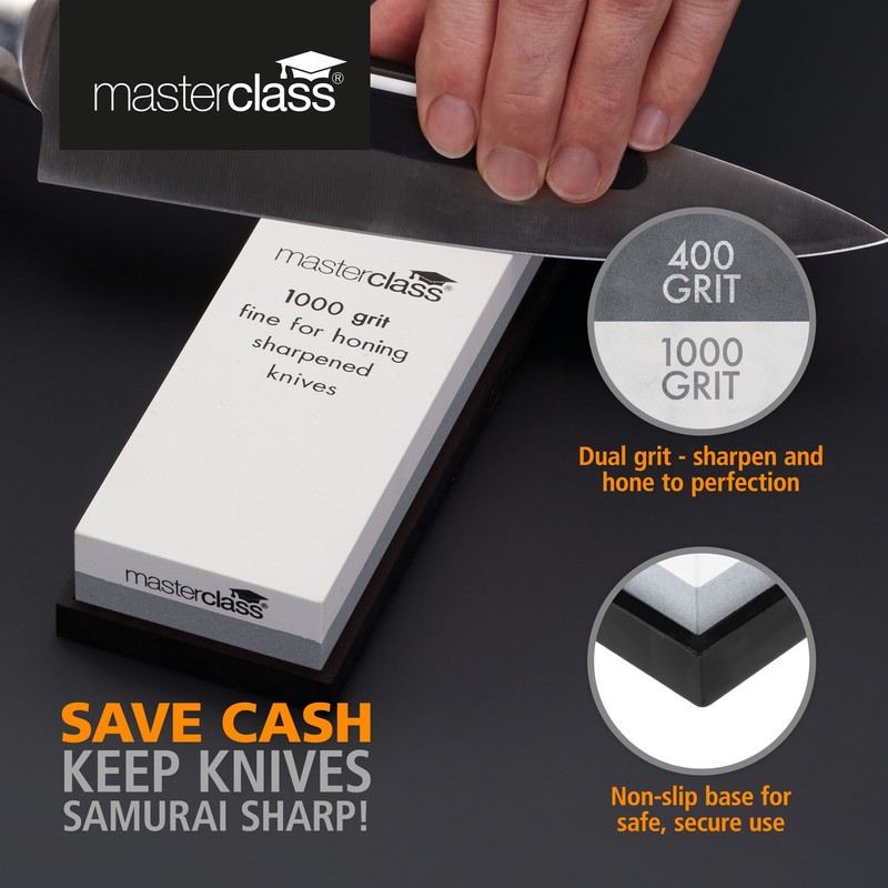 MasterClass Combination Whetstone, 18 x 6.5 cm (7" x 2.5")