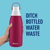 Brita Stainless Steel Water Filter Bottle, Ruby, 32 Ounce, 1