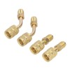 4Pcs 1/4SAE to 5/16SAE Conversion Head Refrigerant Charging Adapter for