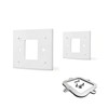 THP2400A1027W Thermostat Wall Plate Back Plate White Cover Assembly (2)