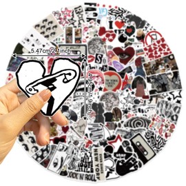 DAVBNM 100PCS Y2K Girls Stickers, Vinyl Aesthetic Downtown Girl Sticker, Waterproof Stickers for Teens Skateboard Laptop Guitar Water Bottles